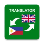 filipino - english translator android application logo